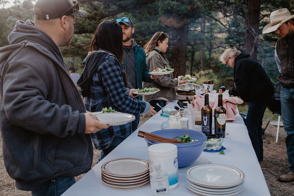 Blacktail Outdoor Dinner Guests