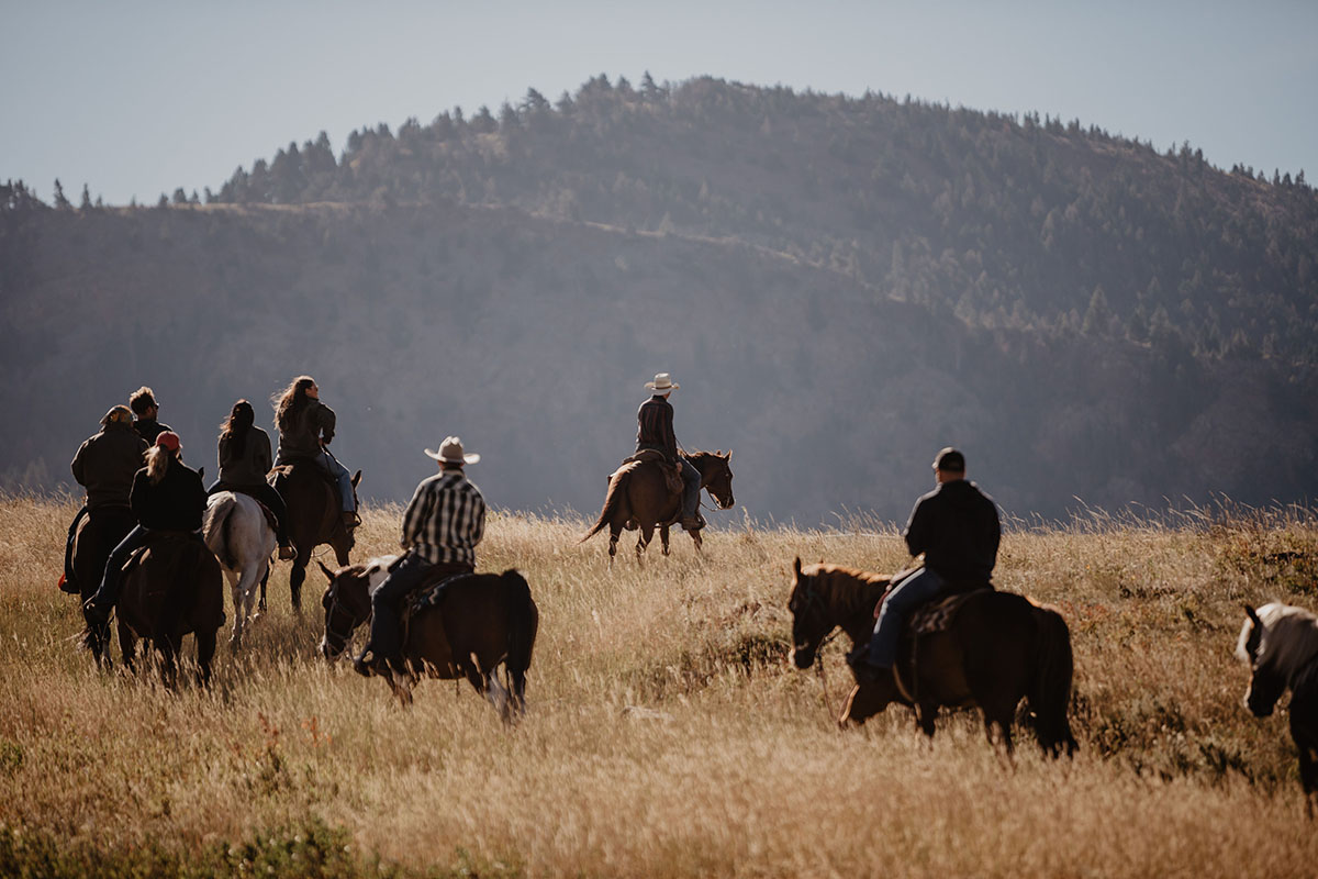 Blacktail Ranch Guests Horseback