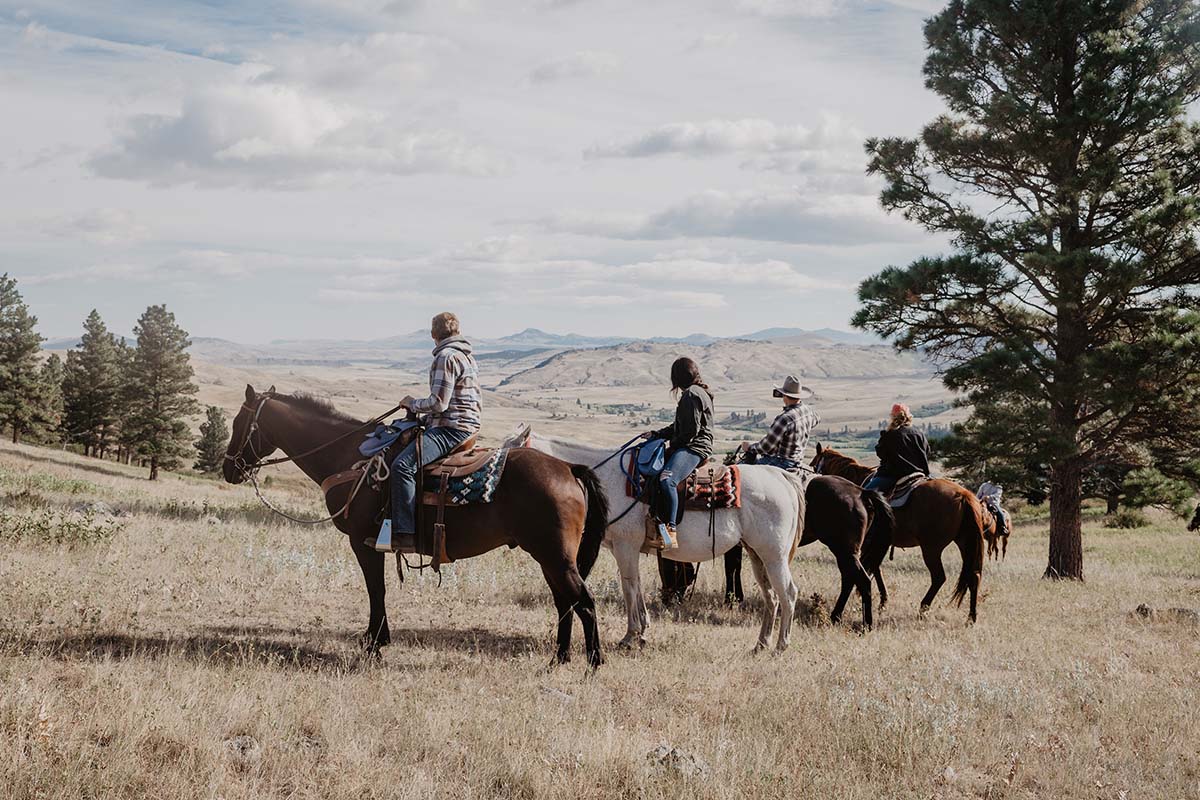 Blacktail Ranch Guests on Horseback